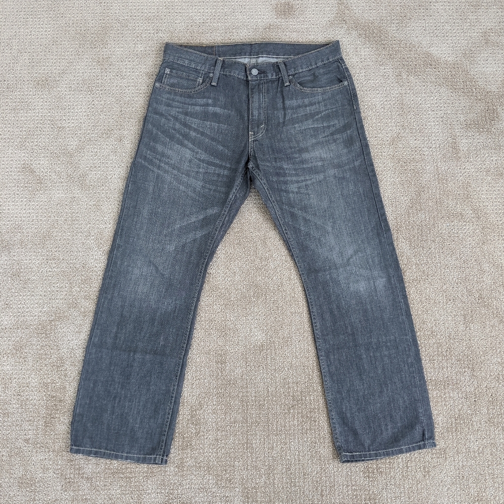 Levis Slim Straight Jeans 514 Gray Mens 34/29